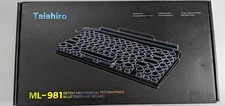 Taiahiro ML-981 Retro Mechanical Hotswappable Bluetooth Keyboard-Wood/Black