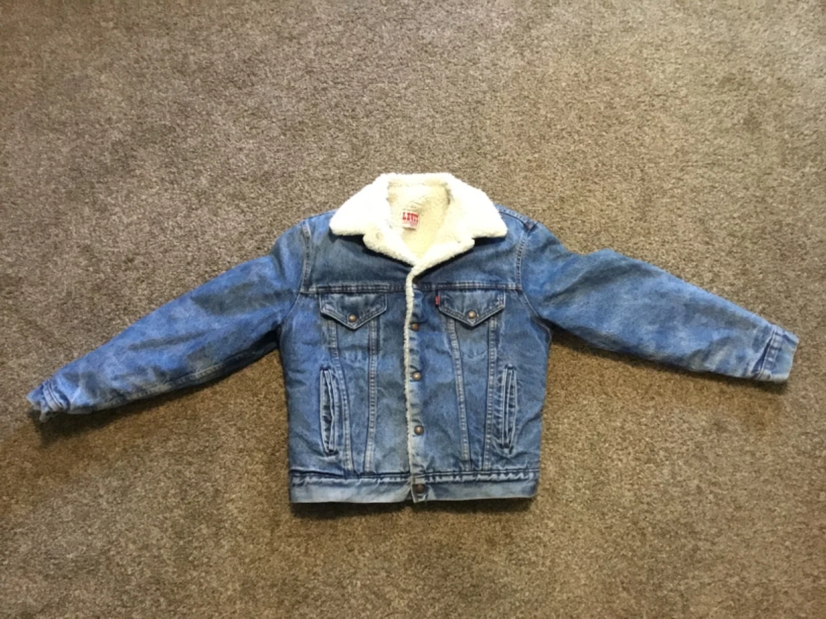 80s Levi's Sherpa Lined Denim Jacket, Size Large – Cee Blues