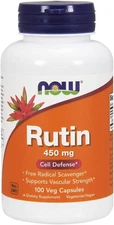 NOW Foods Rutin 450 Mg, Free Radical Scavenger, Cell Defense, 100 Veg Capsules