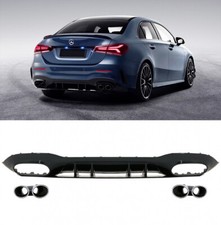 MERCEDES KLASSE A W177 BERLINA HINTERER DIFFUSOR AMG MIT EDELSTAHLENDROHEN