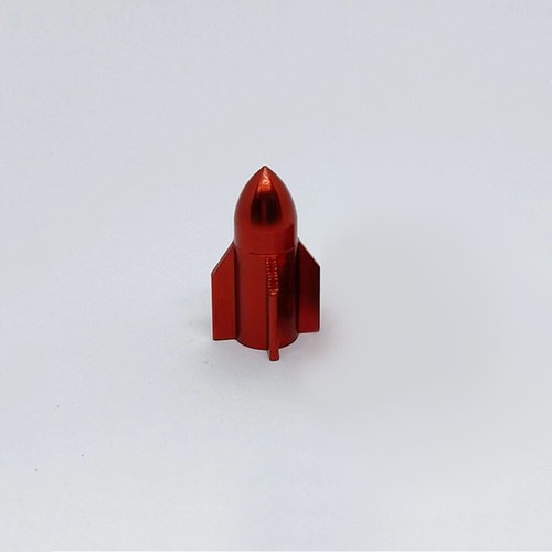 1x Rocket Dust Cover Car Wheel Tyre Tire Rim Air Stem Valve Cap 8 Colors 〼 - Picture 10 of 27