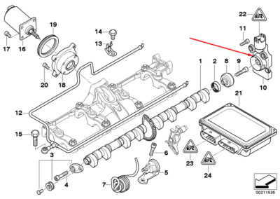 NEW BMW 5 E60 ECCENTRIC SHAFT SENSOR 11377527017 7527017 4.4  