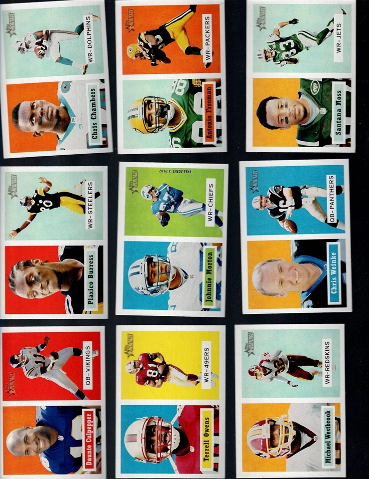 2002 Topps HERITAGE Football Cards Complete Your Set BUY MORE SAVE MORE - Image 3 of 4