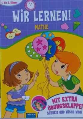 Übungsheft Wir lernen Mathe A4 1.-2. Klasse Schreib und wisch weg Mathematik