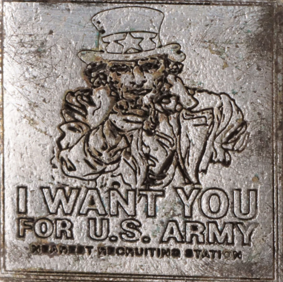 Anillo EE. UU. Tío Sam Te quiero para Ejército de EE. UU. Fuerza Militar de EE. UU. Hombre Joyería Sello Foto 4 de 4