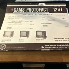 Sams Photofact Folder Set 1267 September  1972 Vintage Repair Instruction Guides