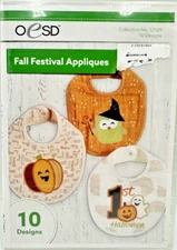 OESD Embroidery Designs Autumn Fall Festival Appliques Owl Pumpkin Ghost Skull
