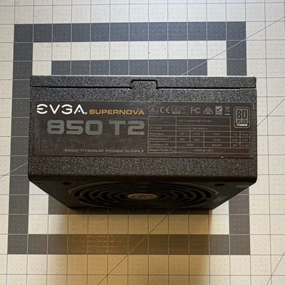 EVGA SuperNOVA 850 T2 850W 80+ Titanium Fully Modular PSU w/ Original Cables