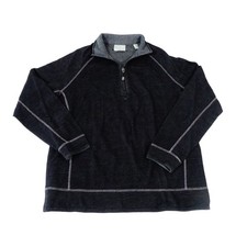 Tommy Bahama Jeans Reversible 1/4 Zip Pullover Sweater Gray Men  s Medium