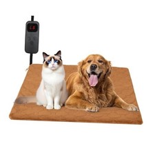Cat Heating Pad, 6 Adjustable Temperature  5 Timer Options, 17.7'' x 17.7''