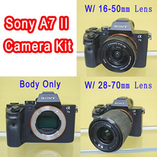 Sony Alpha A7 II A7M2 24.3MP Digital Camera Kit Body 16-50mm Lens 28-70mm Lens