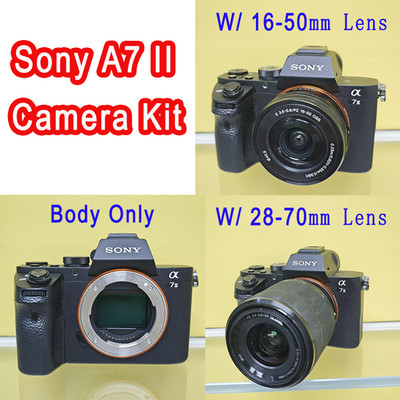 Sony Alpha A7 II A7M2 24.3MP Digital Camera Kit Body 16-50mm Lens 28-70mm Lens
