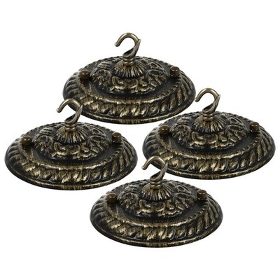 4 Pcs Vintage Deckenleuchte Baldachin Abdeckung Hängender Lampenschirm