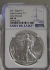 2021 US Silver Eagle NGC MS70 Ty2  NGC MS70