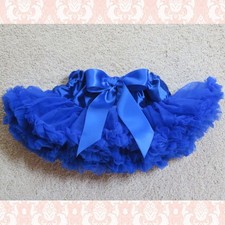 NEW Girls 0-9 mo Royal Blue Pettiskirt Tutu, Infant Newborn Baby Skirt
