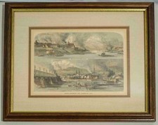South Pittsburg & Alleghany City William Cullen Bryant Print 1872 Framed