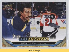 2024-25 Upper Deck Series 2 UD Canvas Justin Faulk #C126 READ ev4