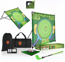 Indoor Chipping Game Battle Golf Portable Practice Set for Kids  Adults   Used
