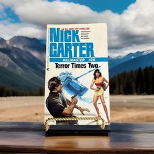 TERROR TIMES TWO Killer Master #216 By Nick Carter 1986 Vintage Paperback