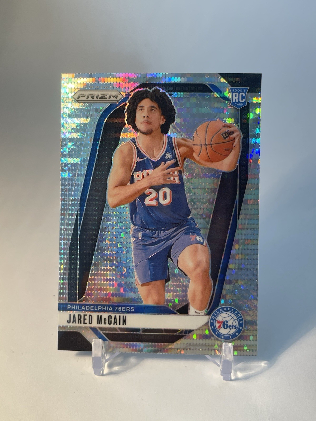 2024-25 Panini Prizm #222 Jared McCain Pulsar Prizm RC