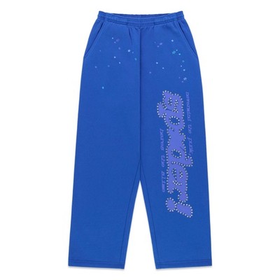 SP5DER RHINESTONE PUNK V2 SWEATPANT SB027SS26BLU XXL Men's Sweatpants New