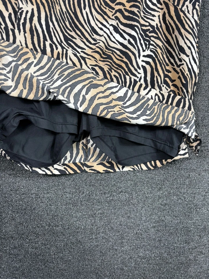 Falda corta con estampado de cebra Zenergy Golf by Chico's para mujer talla 4 US XXL multicolor  Foto 4 de 4