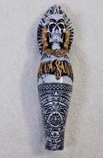 FIGUEROA MOUNTAIN AGUA SANTA SKELETON WARRIOR DRAFT BEER TAP HANDLE 