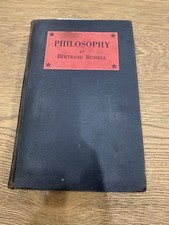 1927 Philosophy by Bertrand Russell FIRST U.S. Edition W.W. Norton Ex Library