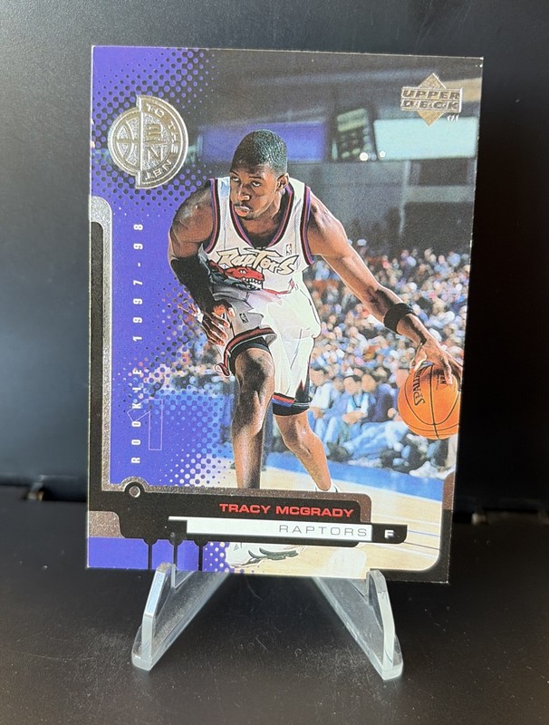 1998-99 Upper Deck Basketball Card #167 Tracy McGrady To the Net Toronto Raptors