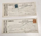 Civil War Wisconsin  Allotment Fund 1864 1 Orange 1 Blue 2 cent Stamps Lot of 2