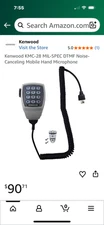 Kenwood KMC-28 Microphone MIL-SPEC Noise Canceling Mobile Hand Microphone  NIB