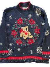 Vintage Holiday Bear Crewneck Sweater