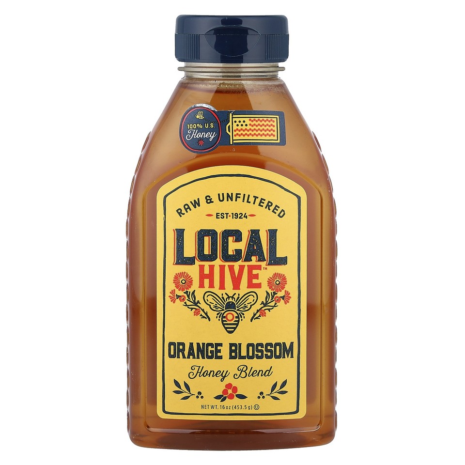 Honey Blend, Orange Blossom, Raw & Unfiltered, 16 oz (453.5 g)