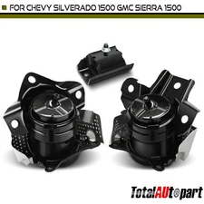 3x Engine Motor and Transmission Mount for Chevrolet Silverado 1500 19-23 GMC