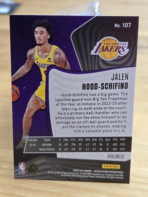 Jalen Hood-Schifino NBA auto 自筆 /25シリ RC 2023-24 Select