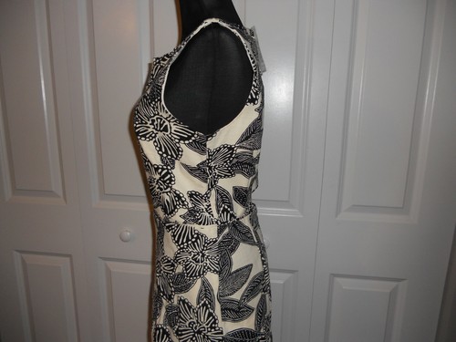 NEU MIT ETIKETT J CREW POLYNESISCHES BLUMENKLEID IN SCHWARZ MULTI GRÖSSE 4 - Bild 5 von 10