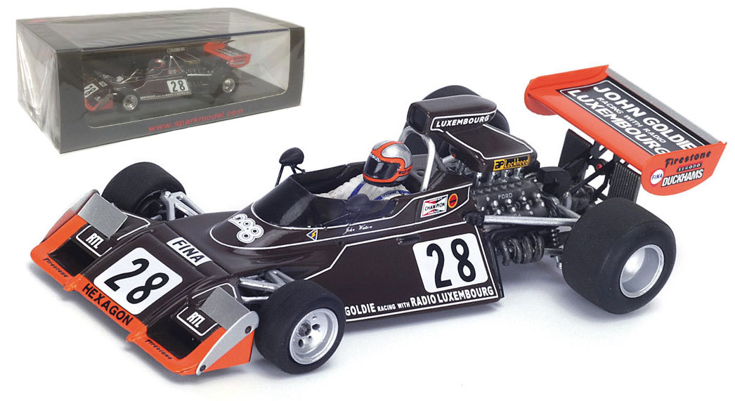 Spark S4785 Brabham BT42 #28 6th Monaco GP 1974 - John Watson 1/43 Scale