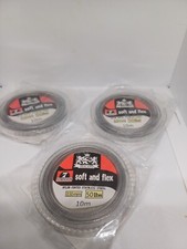 Fishing Trace Wire 10m 50lB Nylon Coated 7 Strand + Crimps Stainless