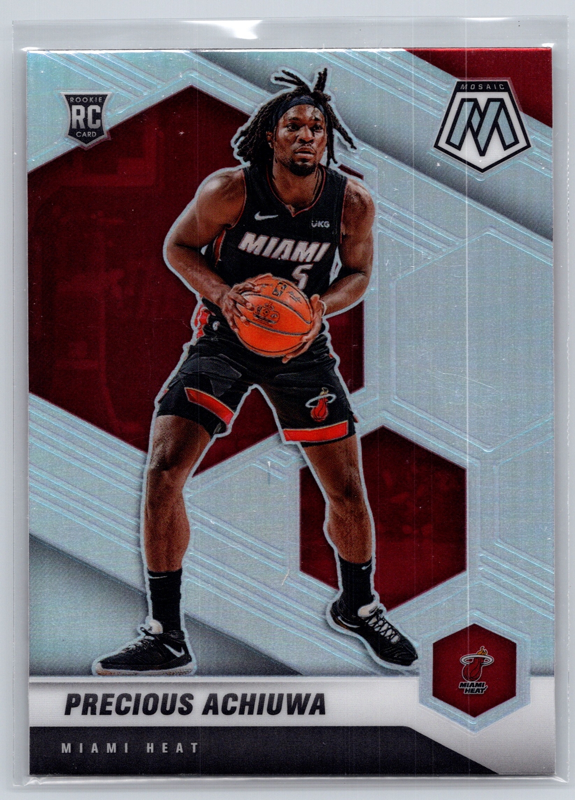 2020-21 Panini Mosaic #215 Precious Achiuwa Silver