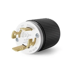 NEMA L14-30P Twist Lock Male Plug, 30 Amp Connector for Generator,125/250 Volt