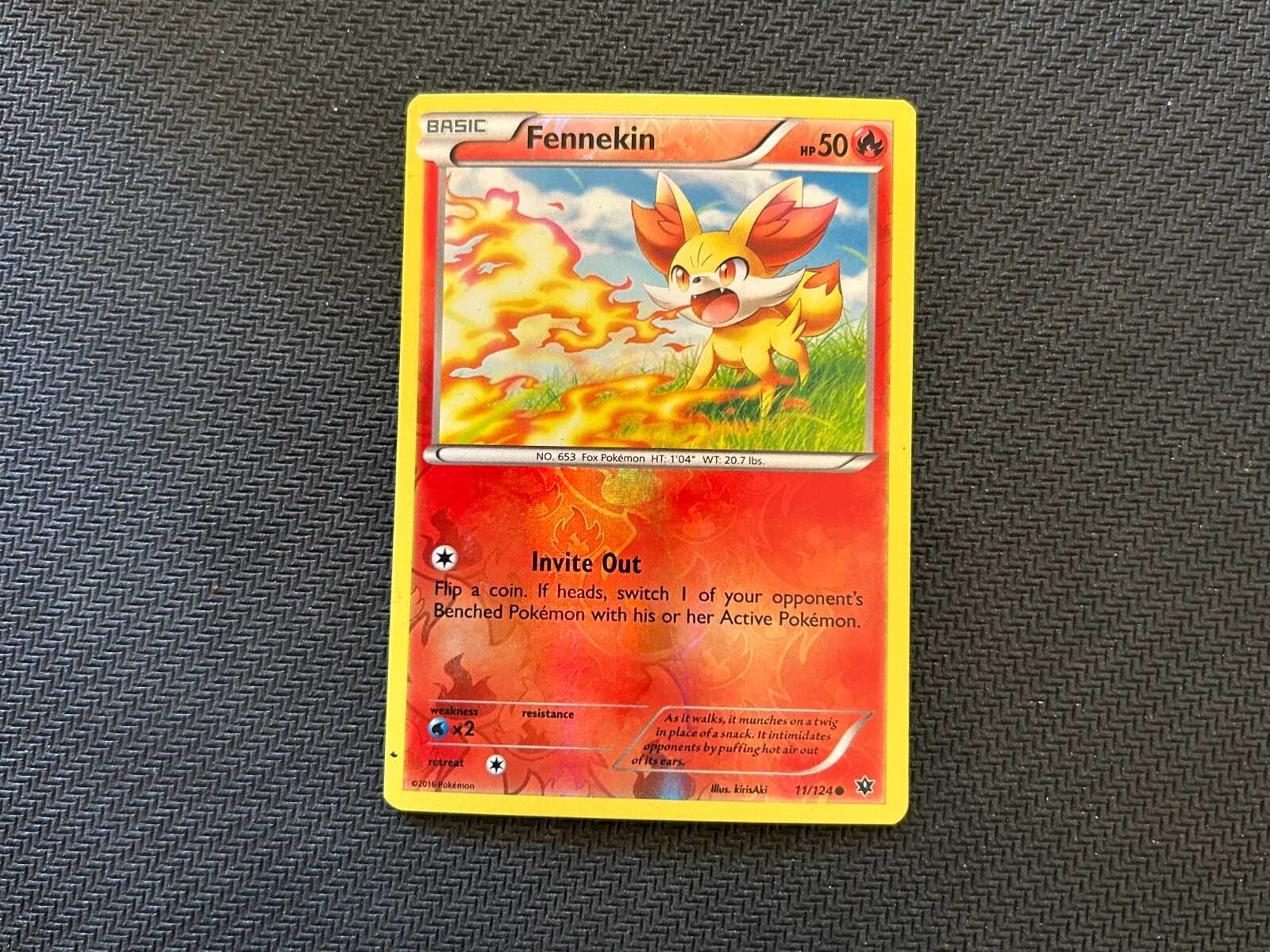 Fennekin 11/124 Fates Collide Reverse Holo