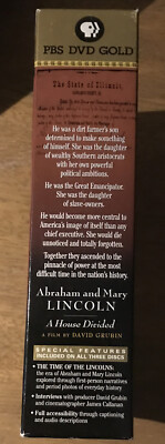 Abraham and Mary Lincoln: A House Divided (DVD, 2001, 3-Disc Set