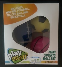 Play Right mini ball set kids play set 3 Balls New