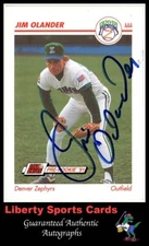 1991 AAA Impel Jim Olander #147 Denver Zephyrs Authentic Autographed Card