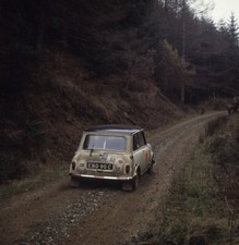 Bob Freeborough Les Harris Mini Cooper S 1968 Rally Car Old Photo