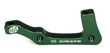 Reverse Components Disc Brake Adapter IS/PM Rear 180mm, Green