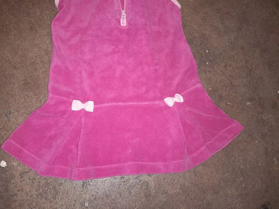 Izod розовый с капюшоном махровый плавать чехол платье ребенка ясельного возраста девочки размер 4T - Изображение 2 из 4