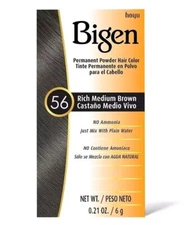 Bigen Permanent Powder #56  Hair Color 6g 
