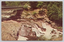 Townsend Tennessee The Sinks Little River Gorge Chrome Postcard Unposted