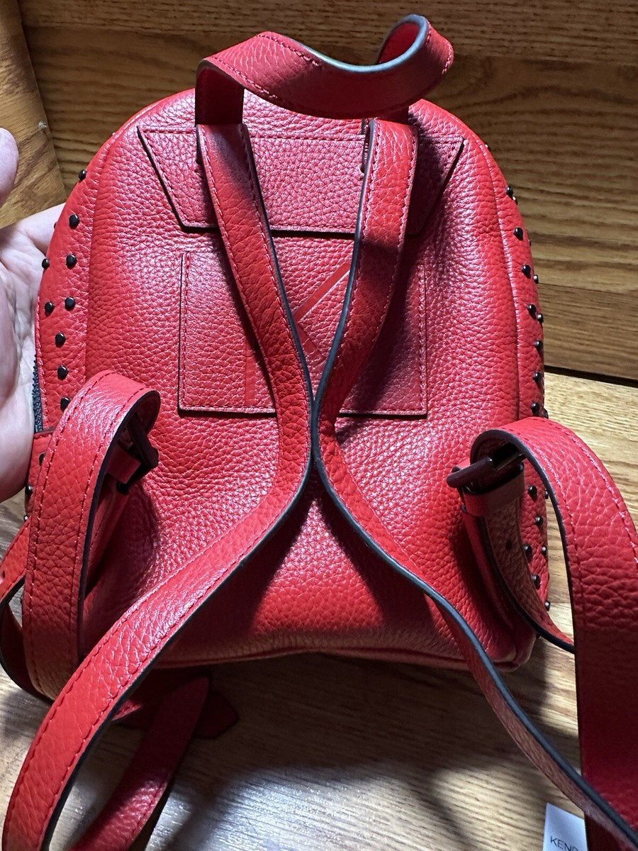 Rare HTF Kendall And Kylie Ruby Red Black Studded Mini Backpack Zip Around s-l400.jpg main image 3